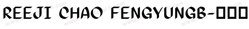 REEJI CHAO FENGYUNGB字体转换